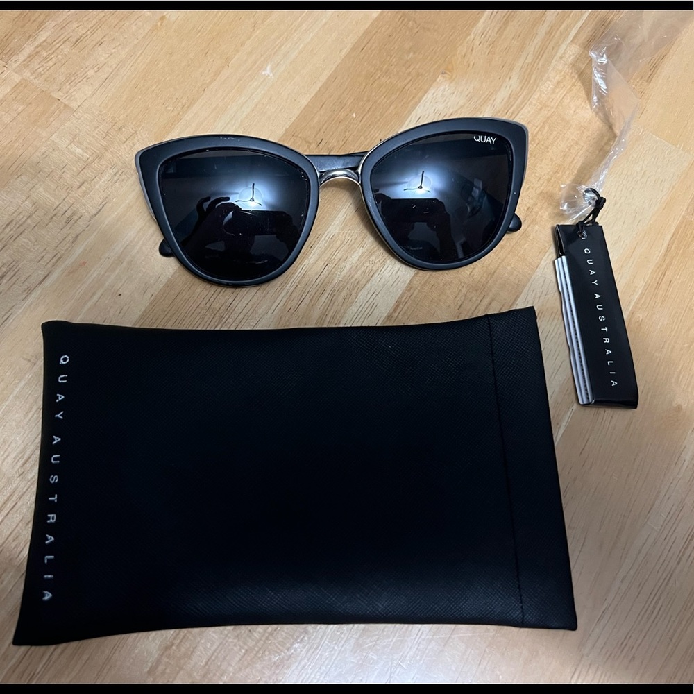 Quay Australia Cat Eyes Black Sunglasses